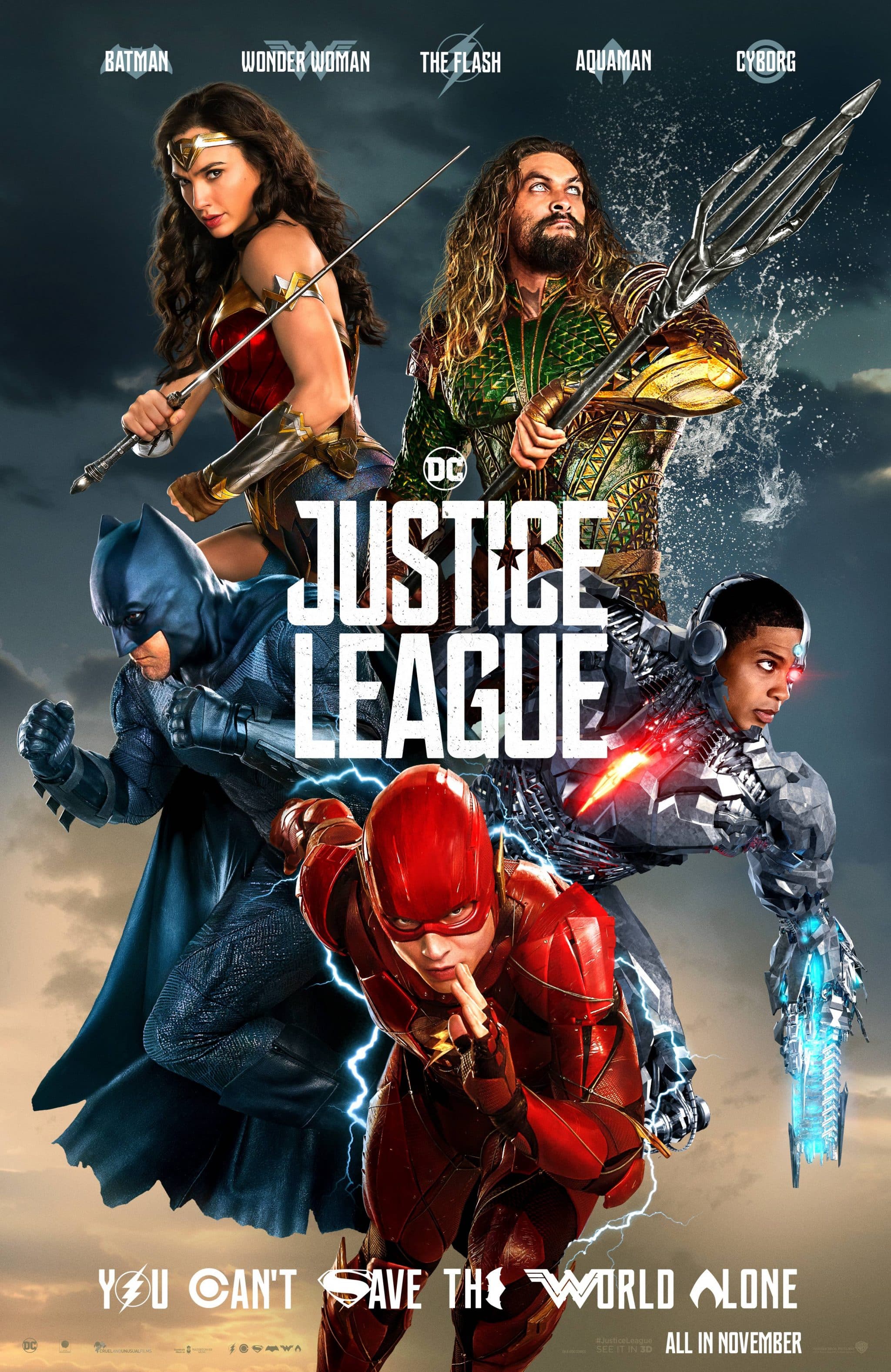 Oficiálny plagát na Justice League