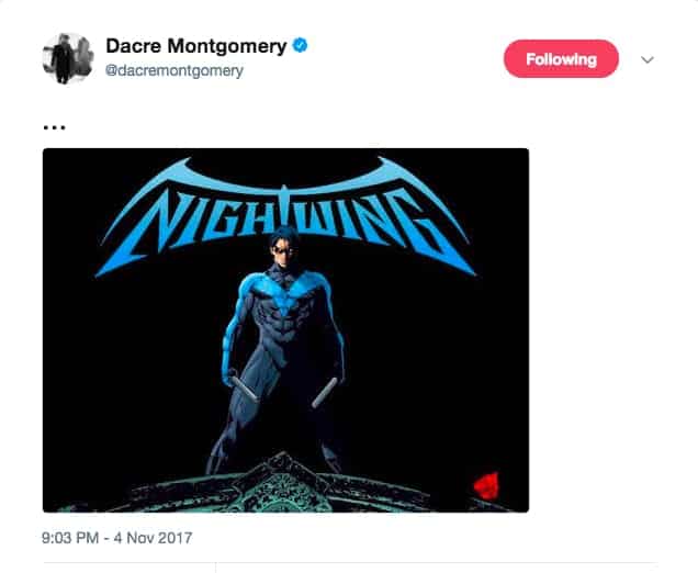 Vymazaný tweet Dacreho Montgomeryho
