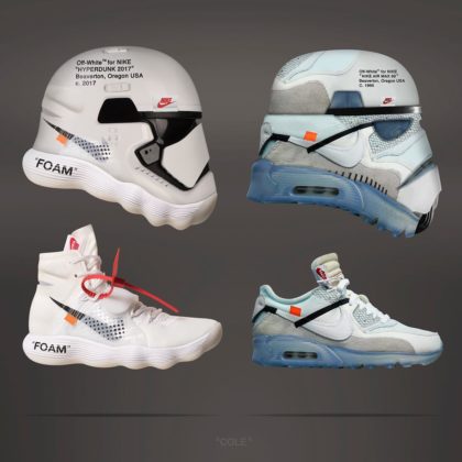 Nike x Off-White Hyperdunk a Air Max 90 ako Stormtroopers