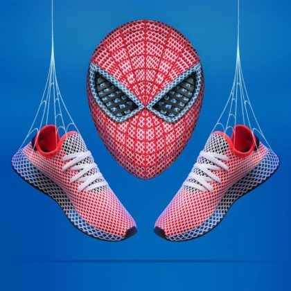 Adidas Deerupt ako Spider-Man