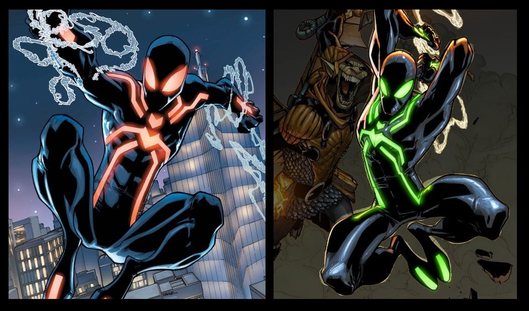 Spider-Manov stealth suit v komiksoch