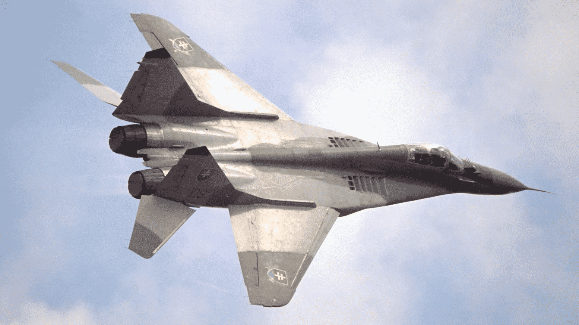 Spadla stíhačka MiG-29
