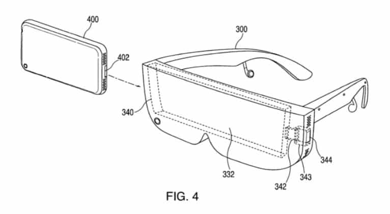 AR okuliare Apple patent