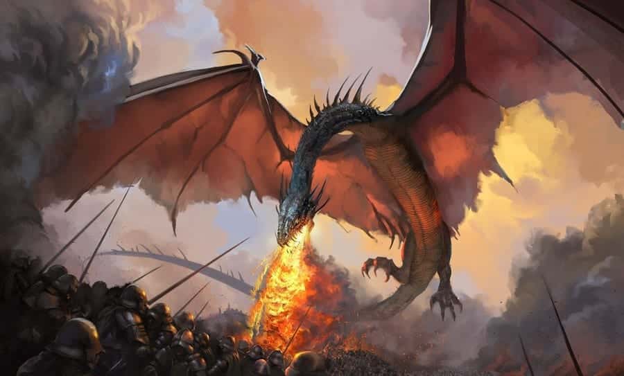 fire and blood drak