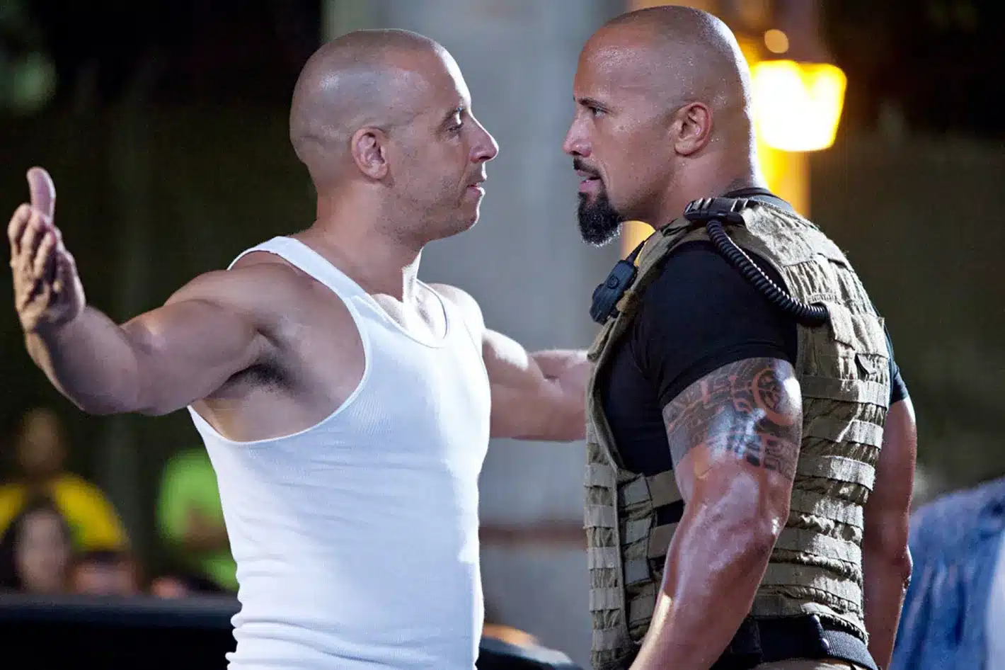 Luke Hobbs a Dominic Toretto