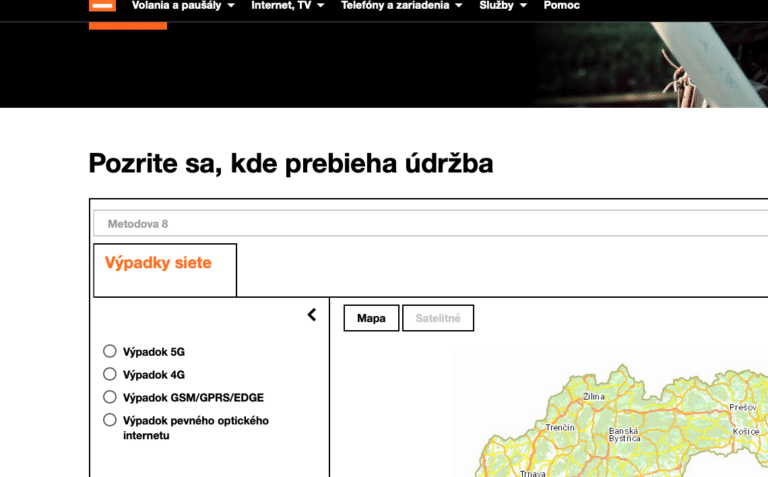 Najväčší slovenský operátor má výpadok služieb. Toto sú lokality, kde nejde internet ani televízia